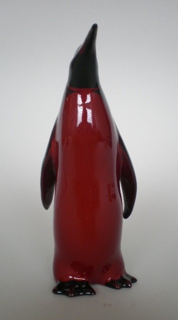 Royal Doulton porcelain Flambé figurine: Royal Doulton porcelain Flambé figurine- ''Penguin'' no. 84, marked on bottom, good condition. 6''h