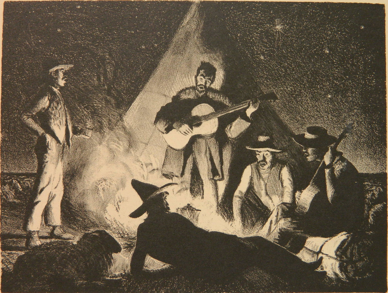 Peter Hurd lithograph (1 of 4)