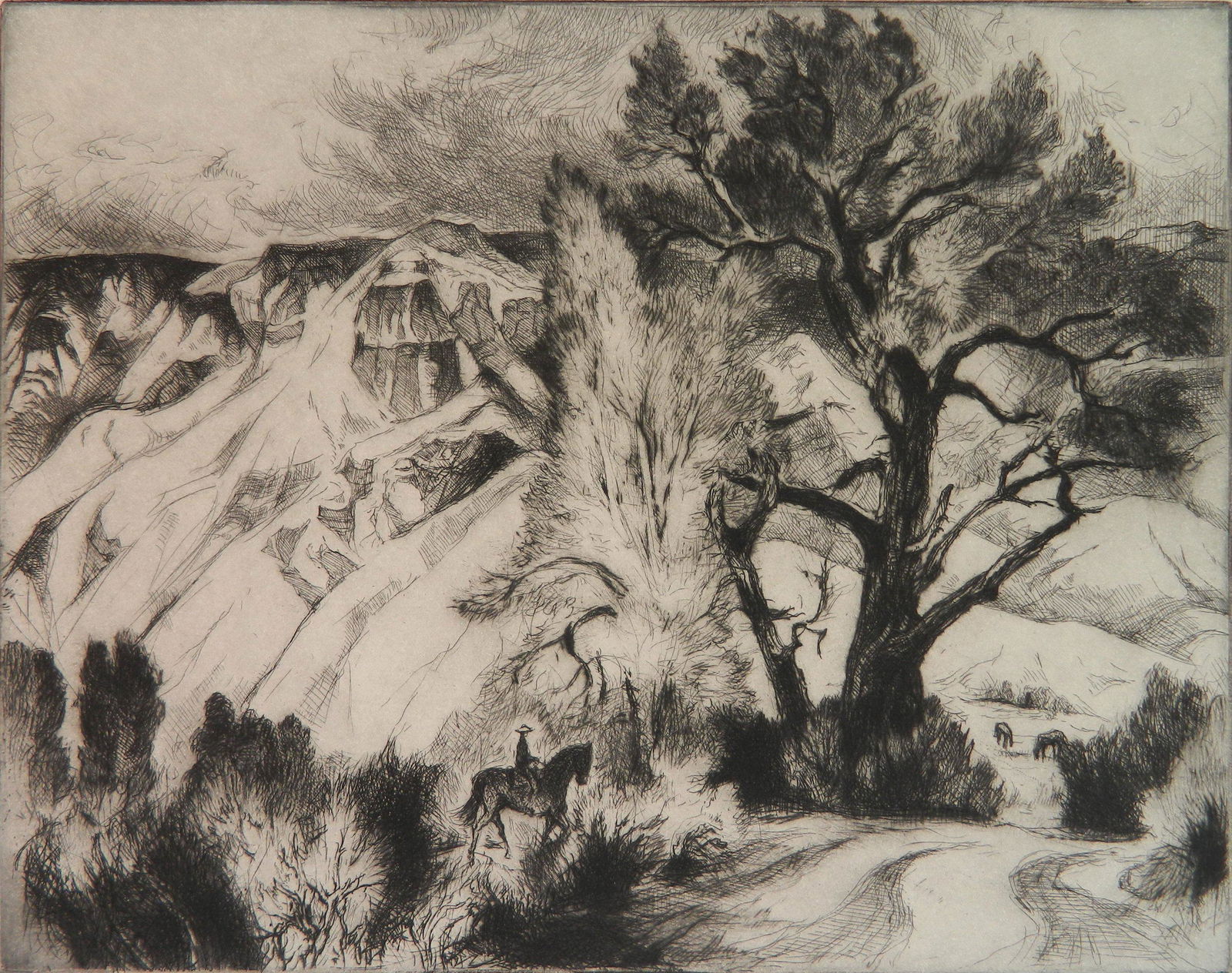 Gene Kloss etching and drypoint (1 of 4)