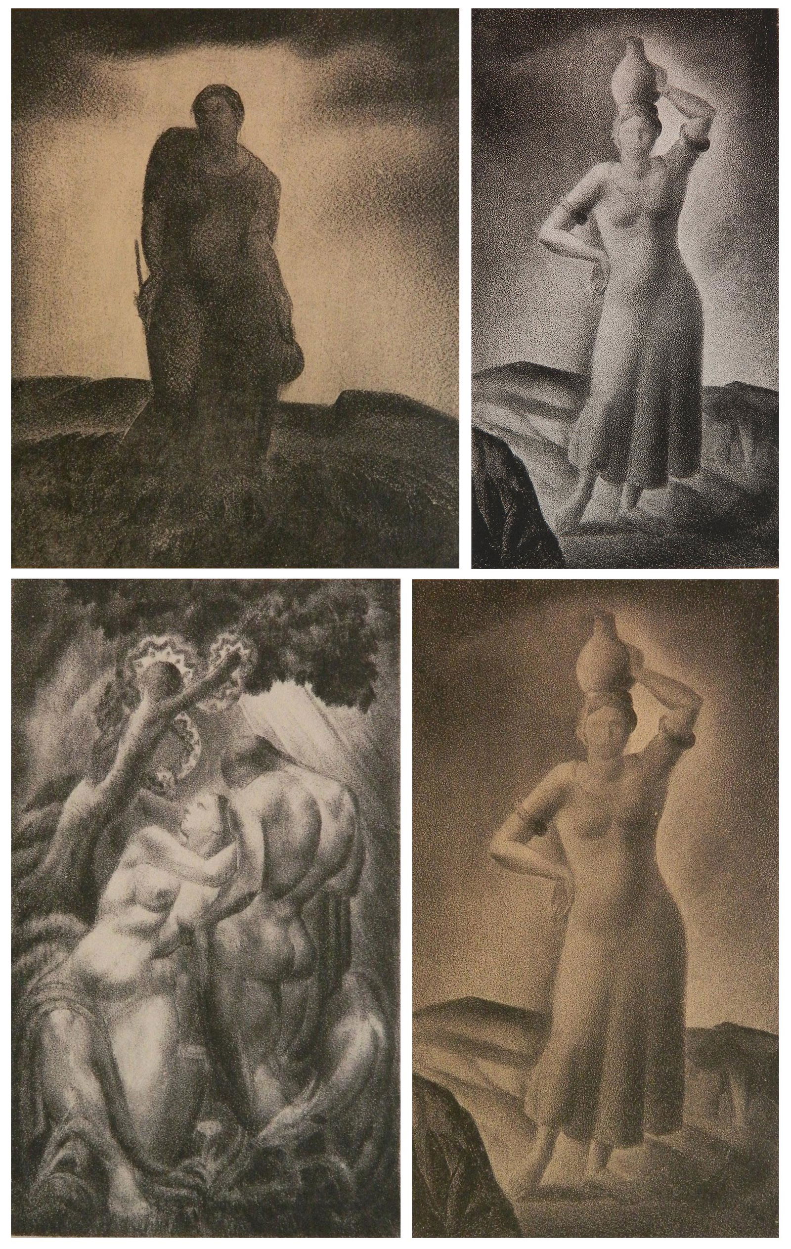 4 Manuel Silberger lithographs (1 of 7)