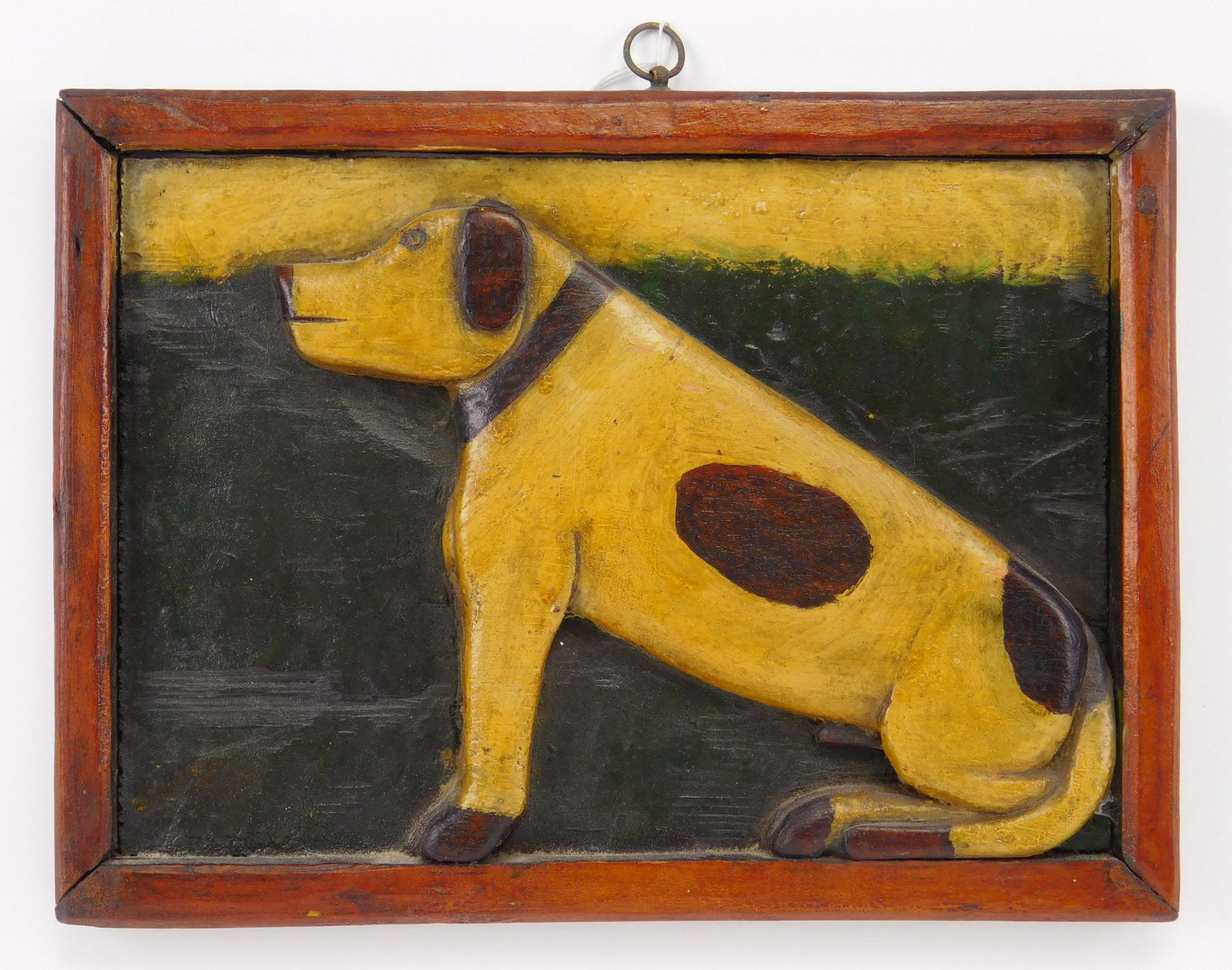 Folk art carved panel (1 of 2)