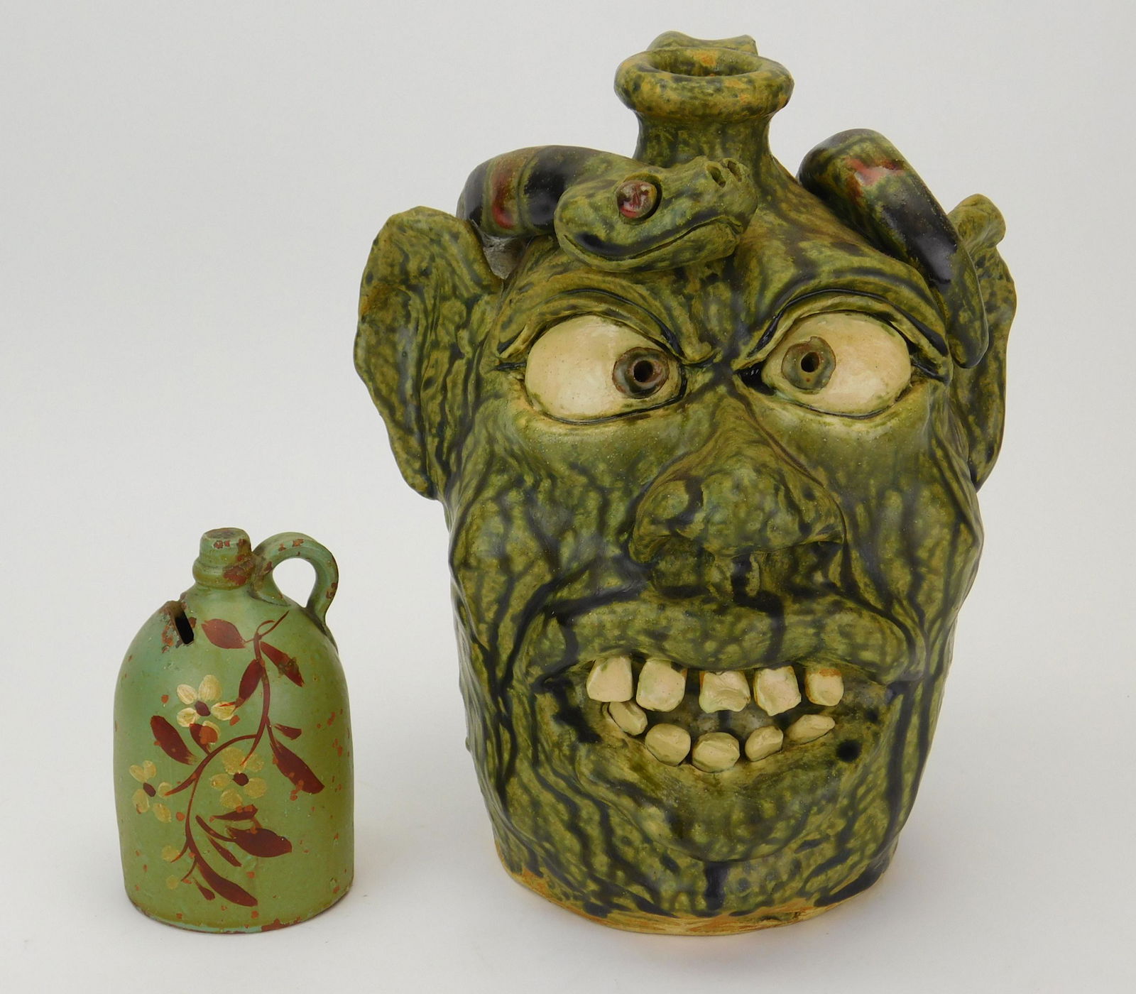 2 pottery jugs (1 of 9)