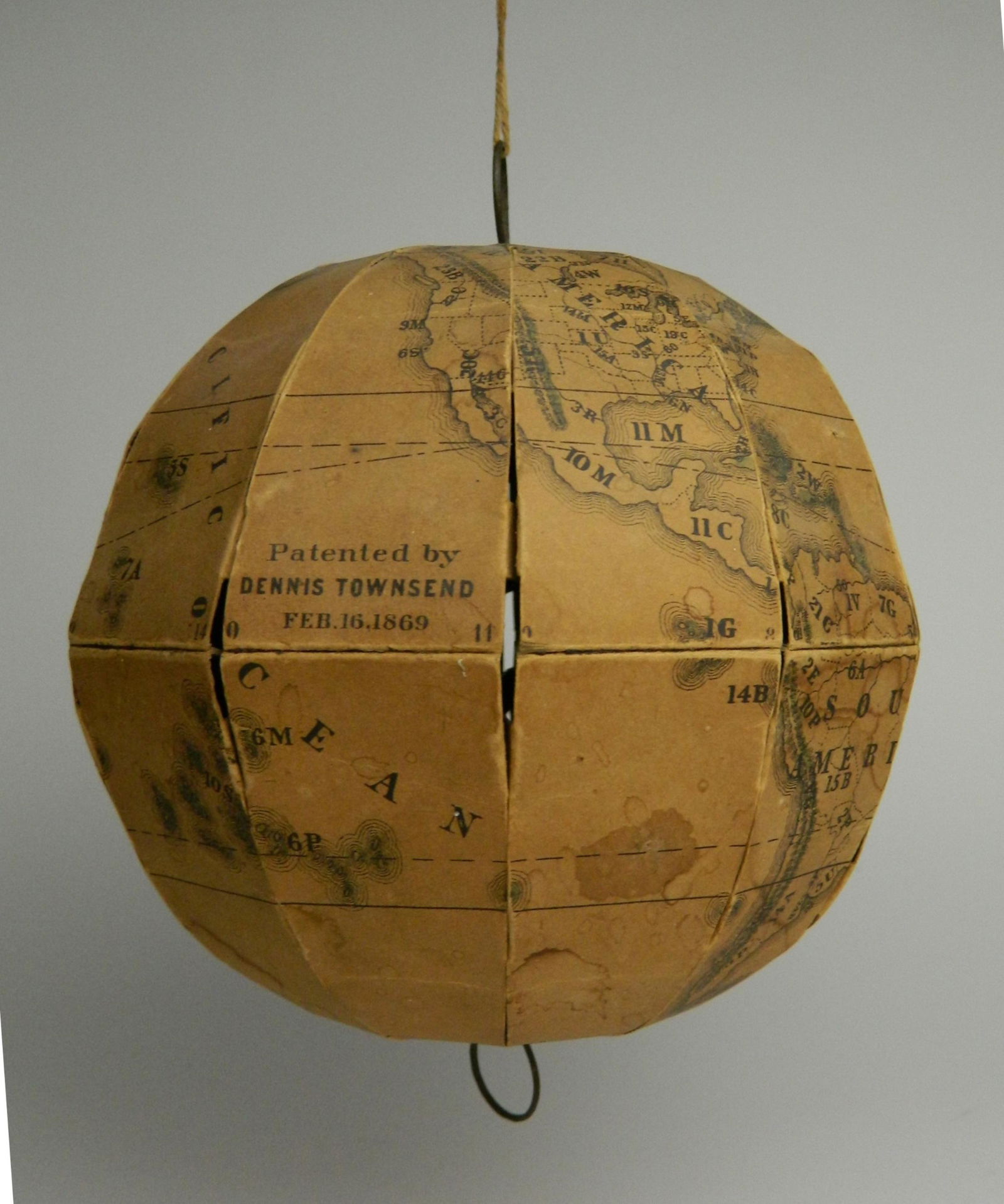 Townsen'd patent folding globe (1 of 3)