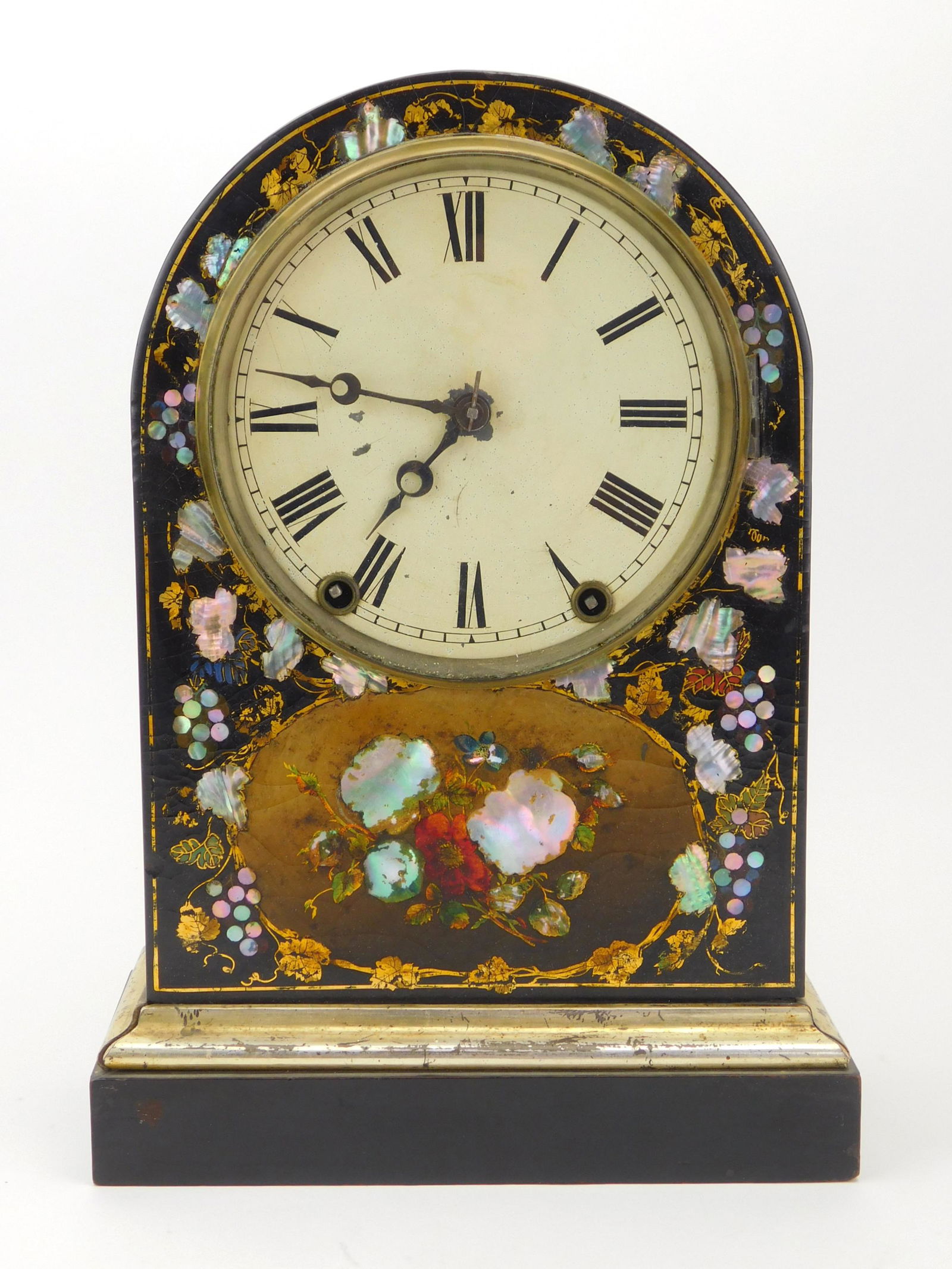 19th c. English 'tombstone' clock (1 of 5)