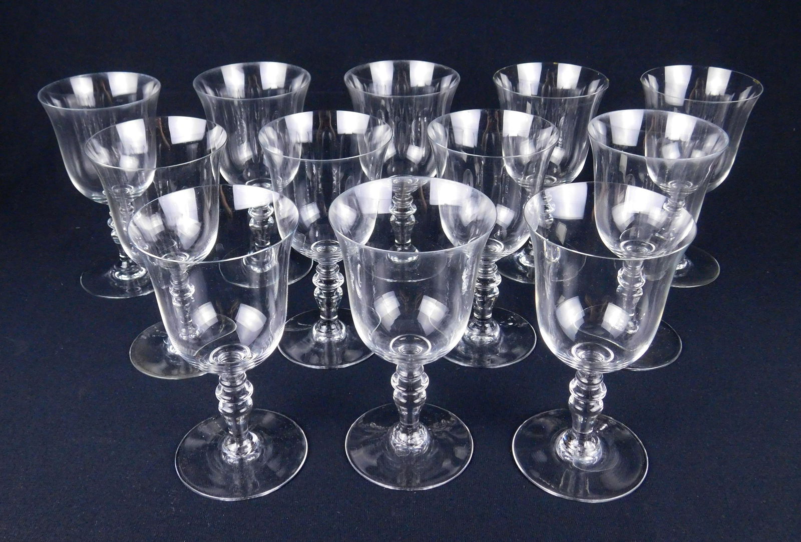 Set of 12 Baccarat water glasses (1 of 3)
