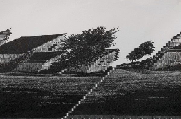 Asa Cheffetz engraving: Asa Cheffetz (American 1897-1965)- ''May Sunlight'' (Springfield 61)- wood engraving, signed and dated in pencil, AAA edition. 6 x 10''