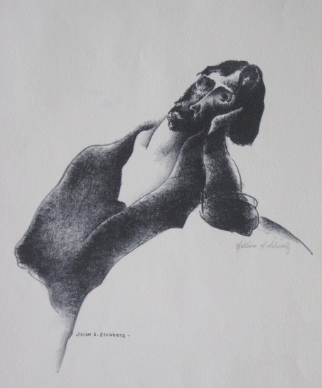 William S. Schwartz lithograph: William S. Schwartz (American 1896-1977)- ''Lithograph #9''- lithograph, signed William S. Schwartz lower right, very good condition. 12 5/8 x 8 7/8''