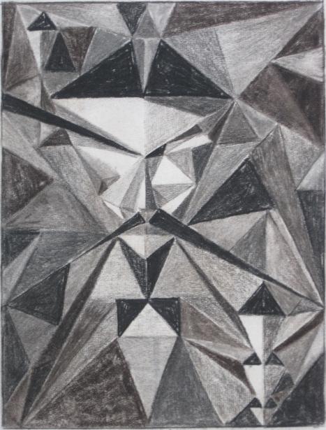 Clyde Singer charcoal drawing: Clyde Singer (American 1908-1999)- Composition - Portrait- charcoal on paper, signed and titled in pencil. 11 1/4 x 8 1/2''