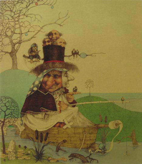 Charles Bragg lithograph: Charles Bragg (American 1931- )- ''Masquerade''- off-set lithograph in colors, signed, titled and numbered 121/175 in pencil, very good condition. 16 x 14''