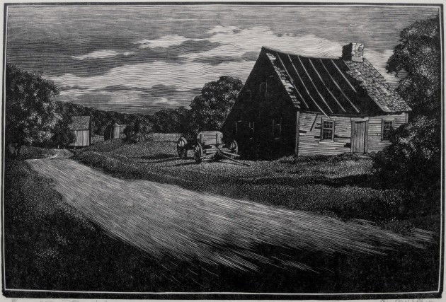 Asa Cheffetz engraving: Asa Cheffetz- ''In Retrospect'' (Springfield 27)- wod engraving, 1930, signed and titled in pencil, edition of 50, very good condition. 5 1/2 x 8 1/4''