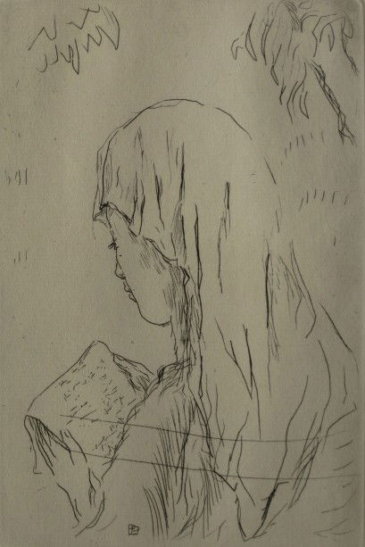 Peirre Bonnard etching: Pierre Bonnard- ''Vie de Saint Monique'' (Bouvet 111)- etching, 1930, very good condition. 6 7/8 x 4 1/2''