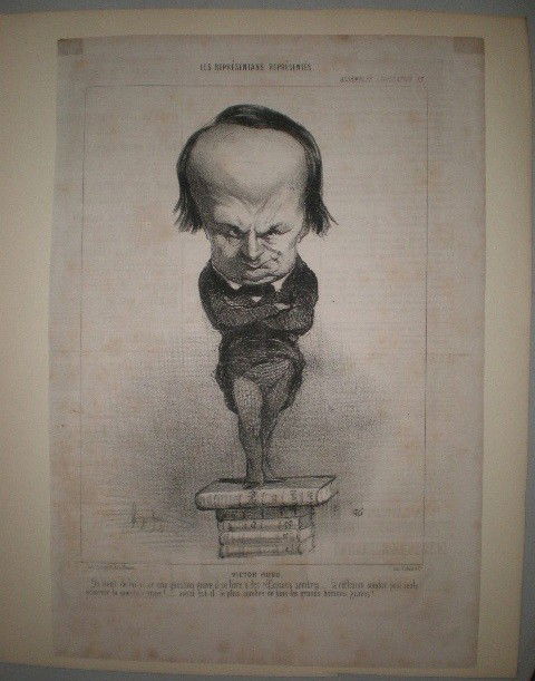 Honore Daumier 4 lithographs: Honore Daumier - 4 lithographs: ''Alexandre et Diogene''; Victor Hugo; ''Oh Absolument Comme''; ''Dis-Done, Mon Homme...''. various sizes