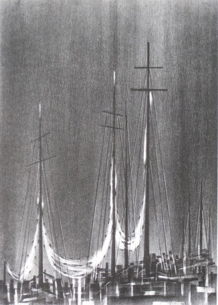 2 Richard Florsheinm lithographs: Richard Florsheim- ''Industrial Night'' and ''Provincetown Bay'' (Iacono 176, 244)- 2 lithographs, 1965,1973m, both signed and annotated 'Artist's Proof'', in pencil, very good condition. 10 x 13 7/8'