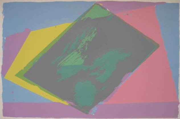 Daryl Hughto silkscreens: Daryl Hughto- Untitled- 9 silkscreens in colors, all signed and nubmered in pencil, minor handling creases otherwise good condition, various sizes.