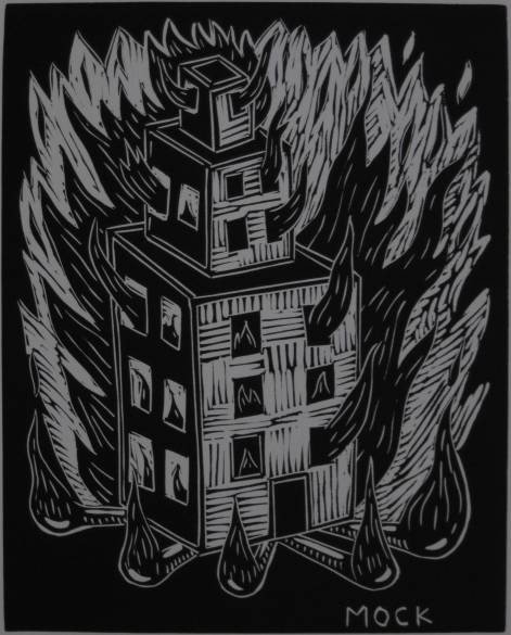 Richard Mock woodcuts: Richard B. Mock- Untitled- 3 woodcuts, 1986, all signed, dated and numbered in pencil, editions of 40, very good condition, various sizes.