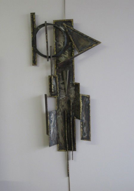 Fred Schmidt steel sculpture: Fred Schmidt- Untited, steel sculpture. 52 1/2 x 22''