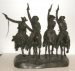 Frederic Remington sculpture: Frederic Remington- ''Coming Through the Rye''- bronze sculpture, signed. 27'' h