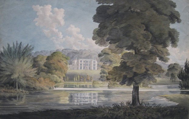 19th c. British School watercolor: 19th c. British School- Engefield House, Berkshire, England, watercolor on paper, very good condition. 10 5/8 x 16 3/4''