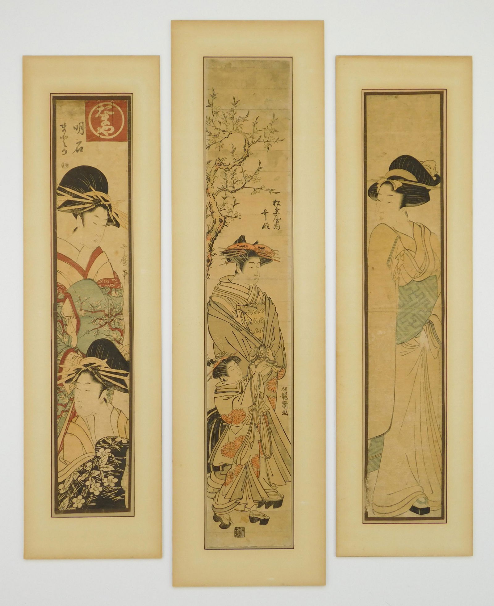 3 Japanese woodblocks (1 of 7)