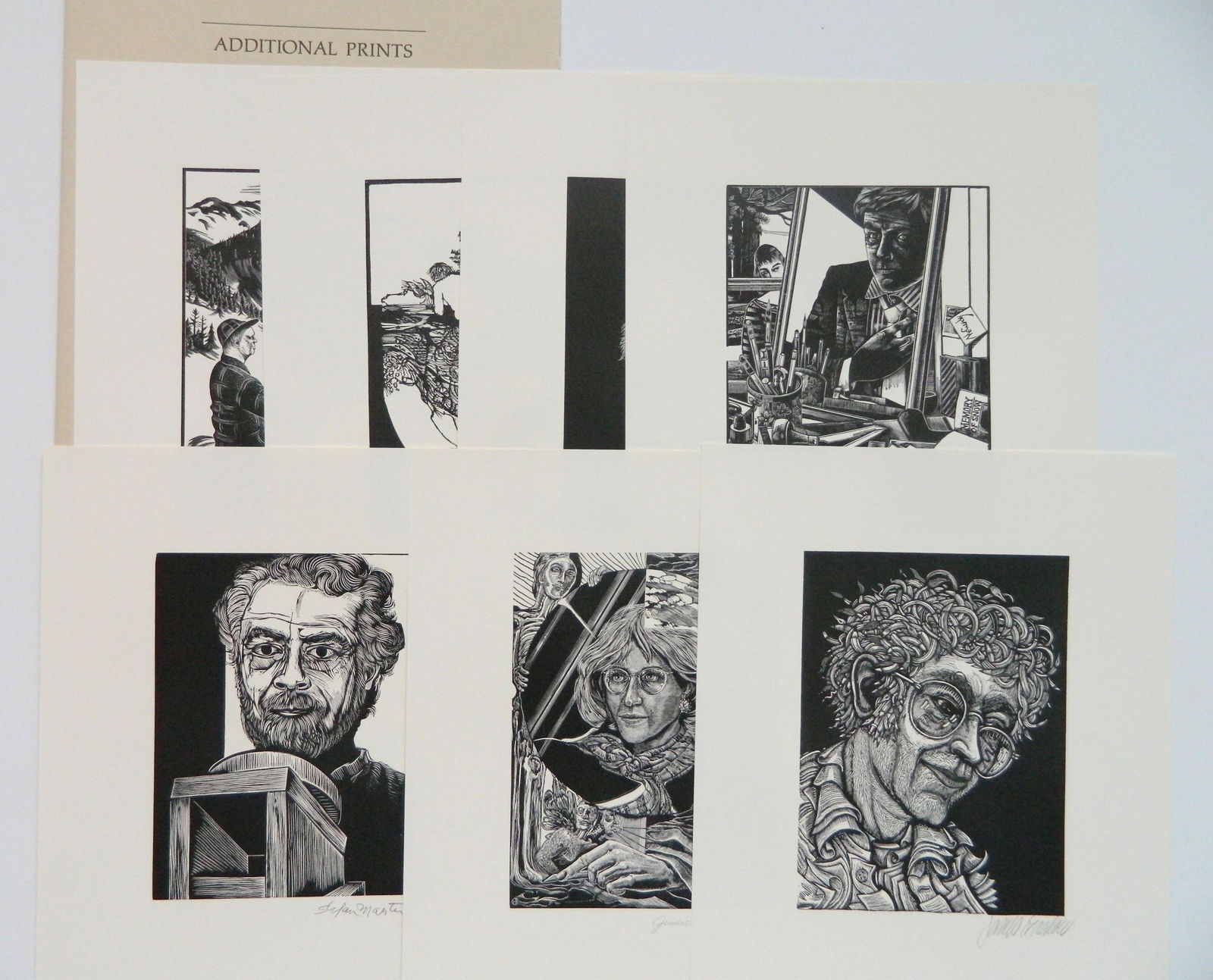 ''Face to Face''- American wood engravings portfolio (1 of 8)