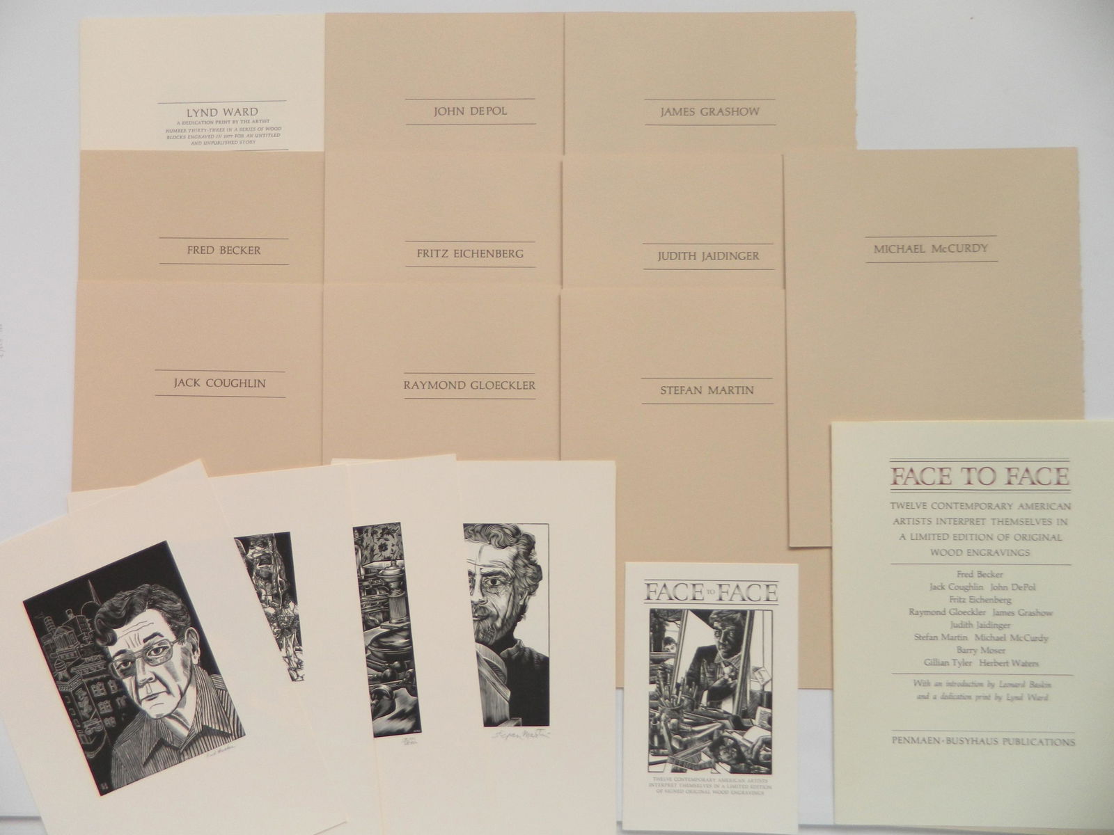 ''Face to Face''- American wood engravings portfolio (1 of 6)