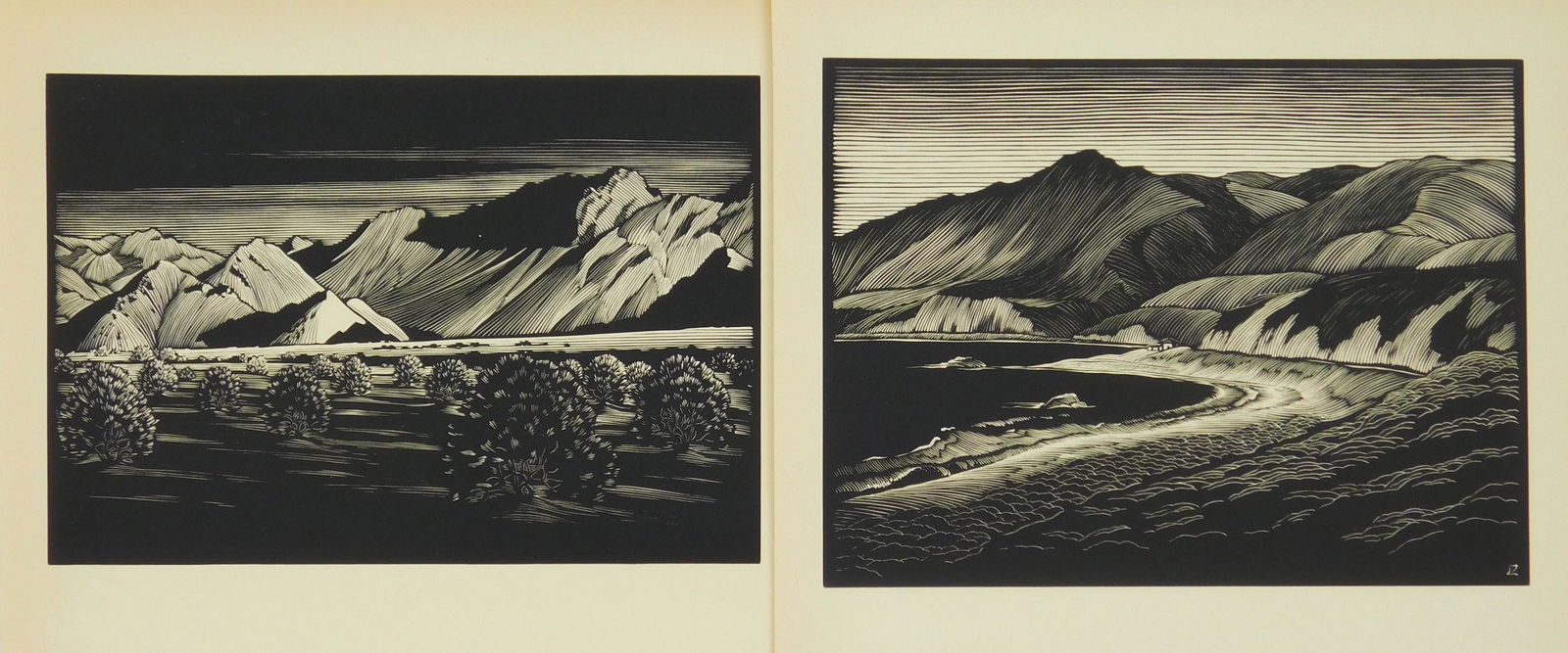 2 Paul Landacre wood engravings (1 of 8)