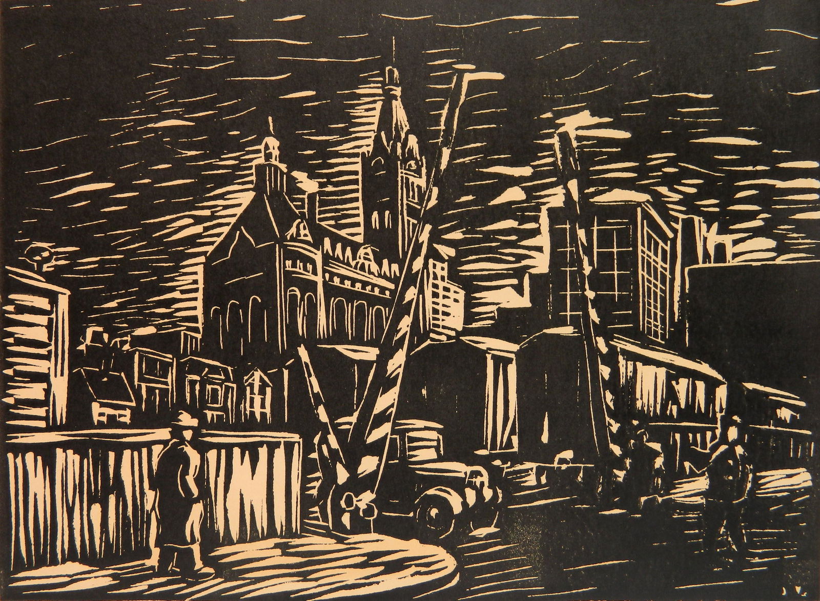 Frank Schomer Lichtner woodblock (1 of 4)