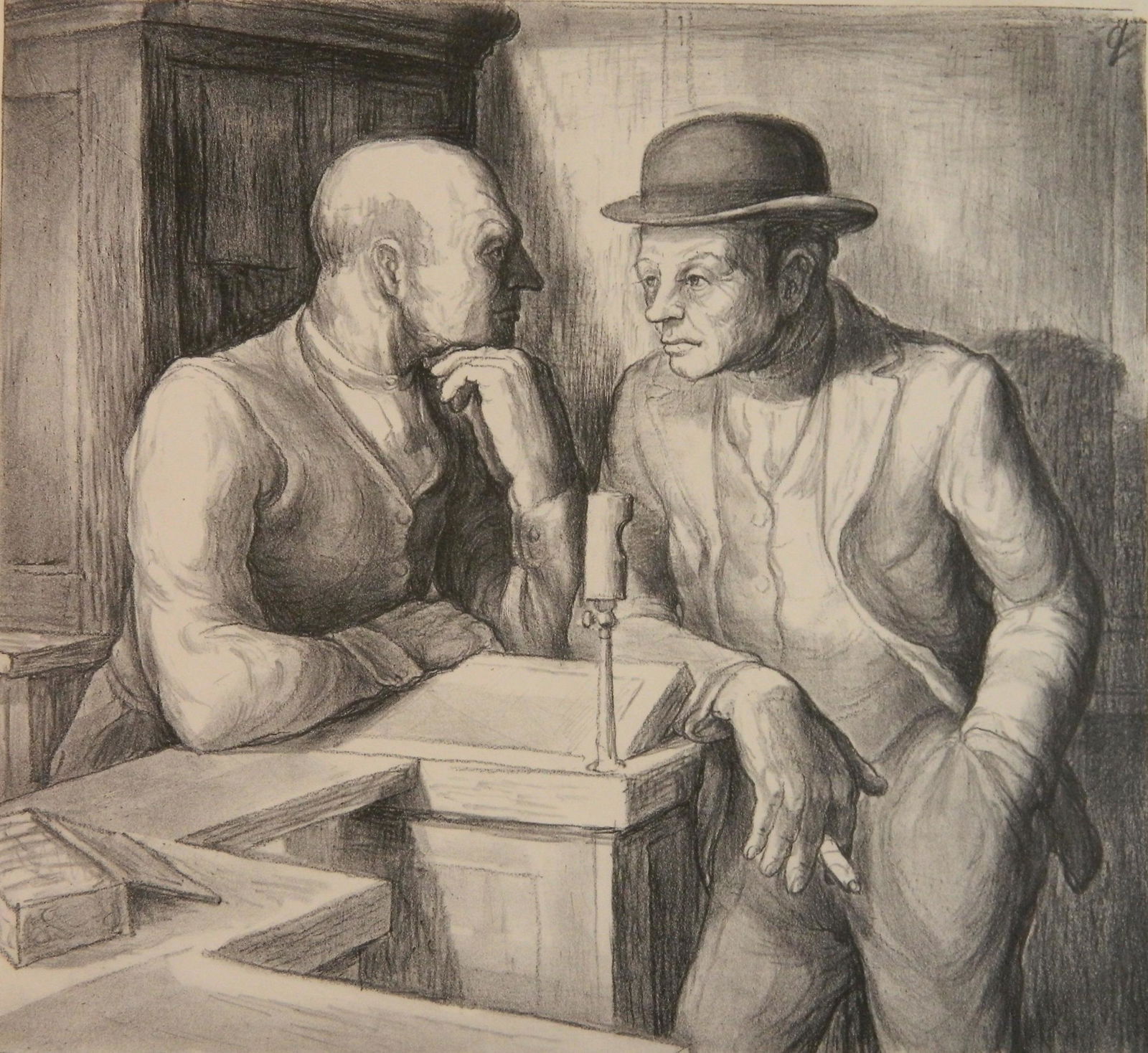 Charles Locke lithograph (1 of 4)