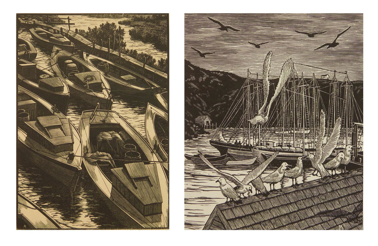 2 Leo Meissner wood engravings (1 of 9)