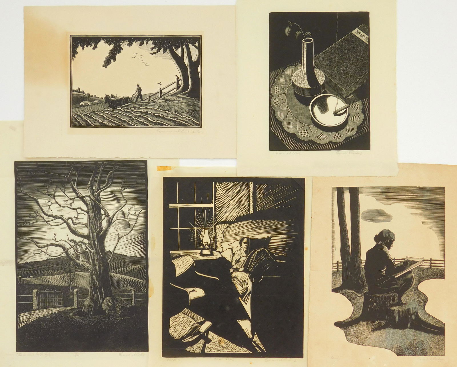 5 Ernest A. Pickup woodcuts (1 of 12)