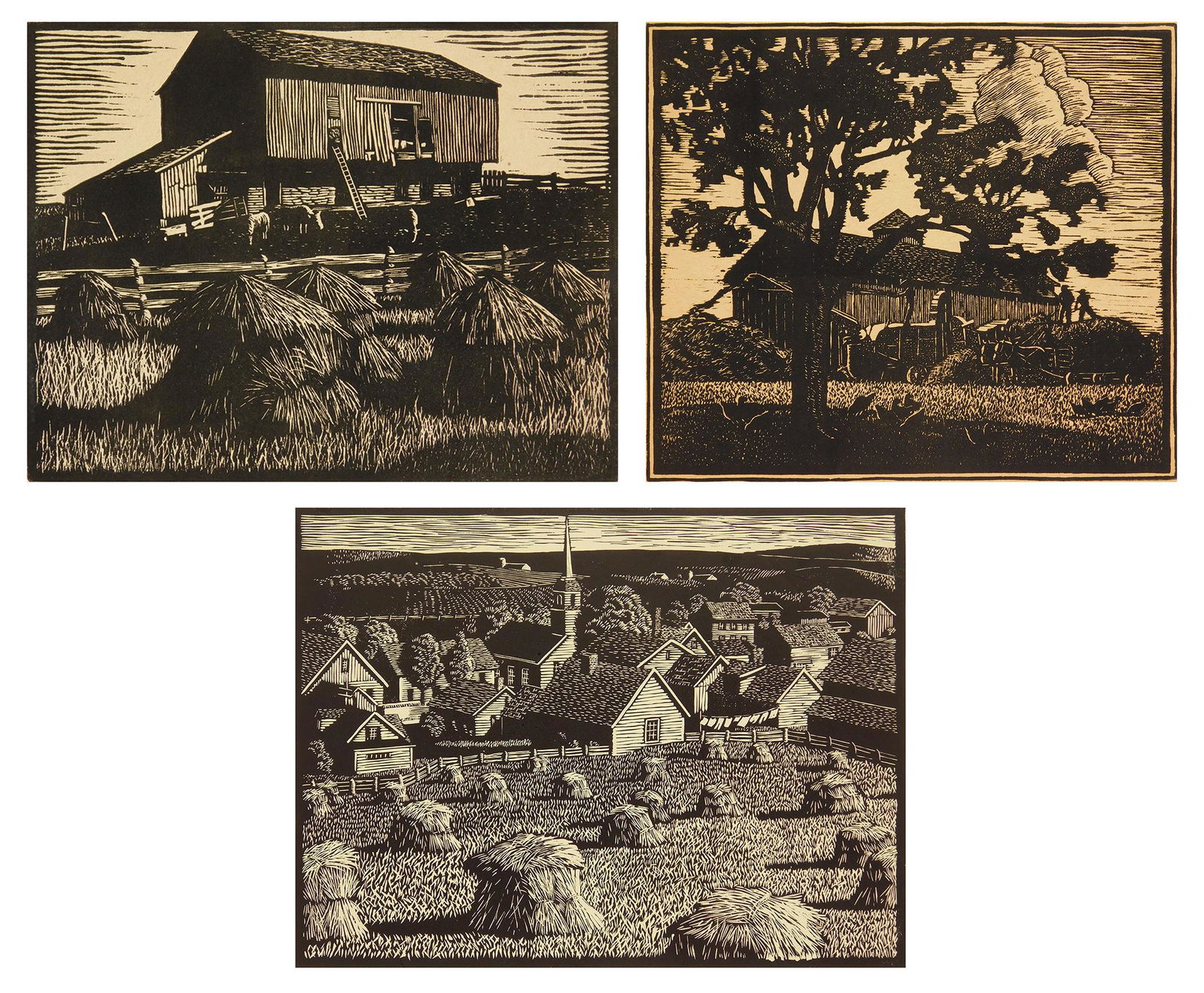 3 Le Roy Sauer linocuts (1 of 12)