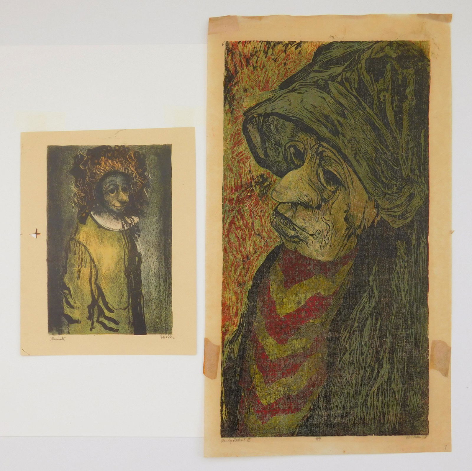 2 Alfred Sessler woodcuts (1 of 8)