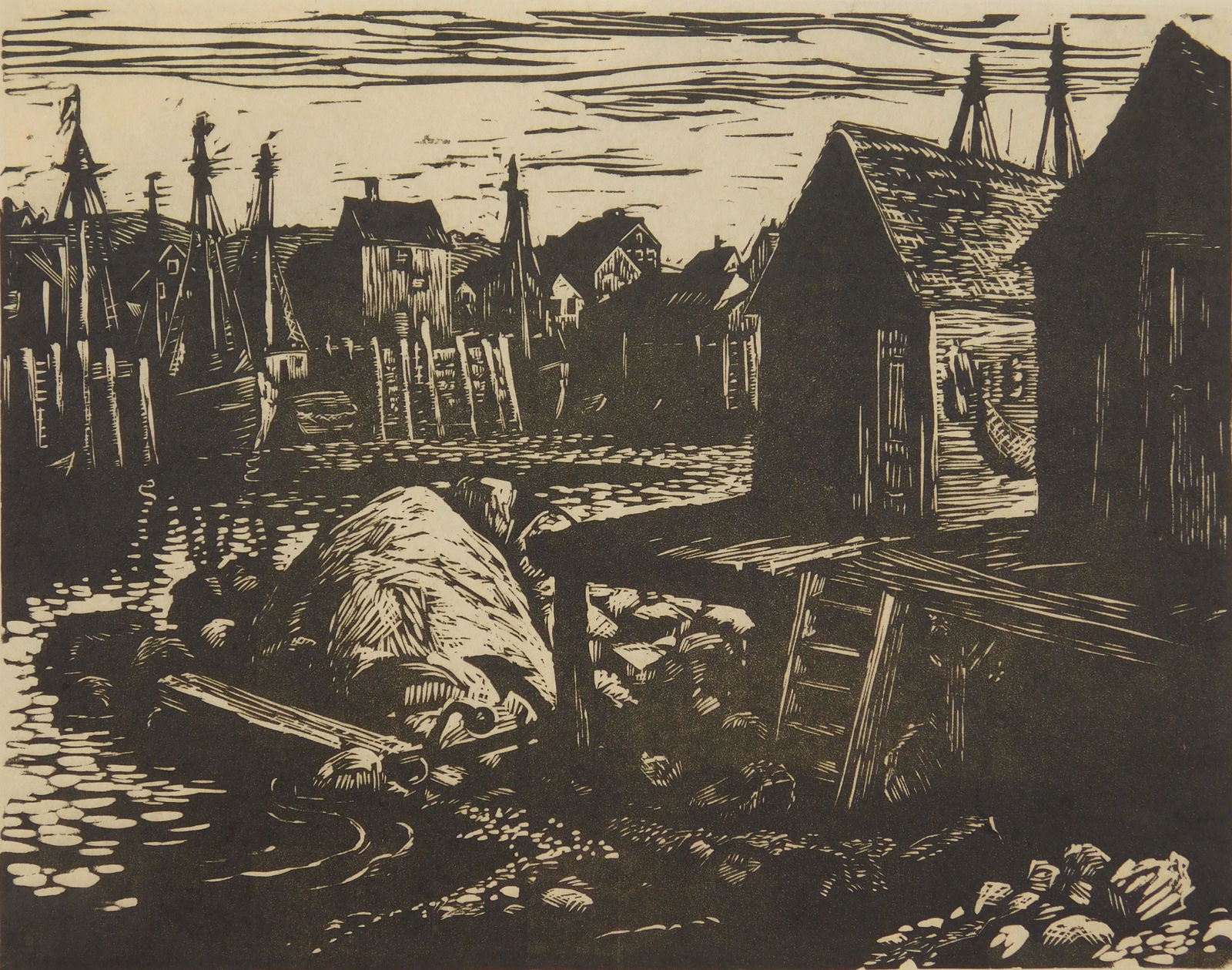 Robert Von Neumann woodcut (1 of 4)