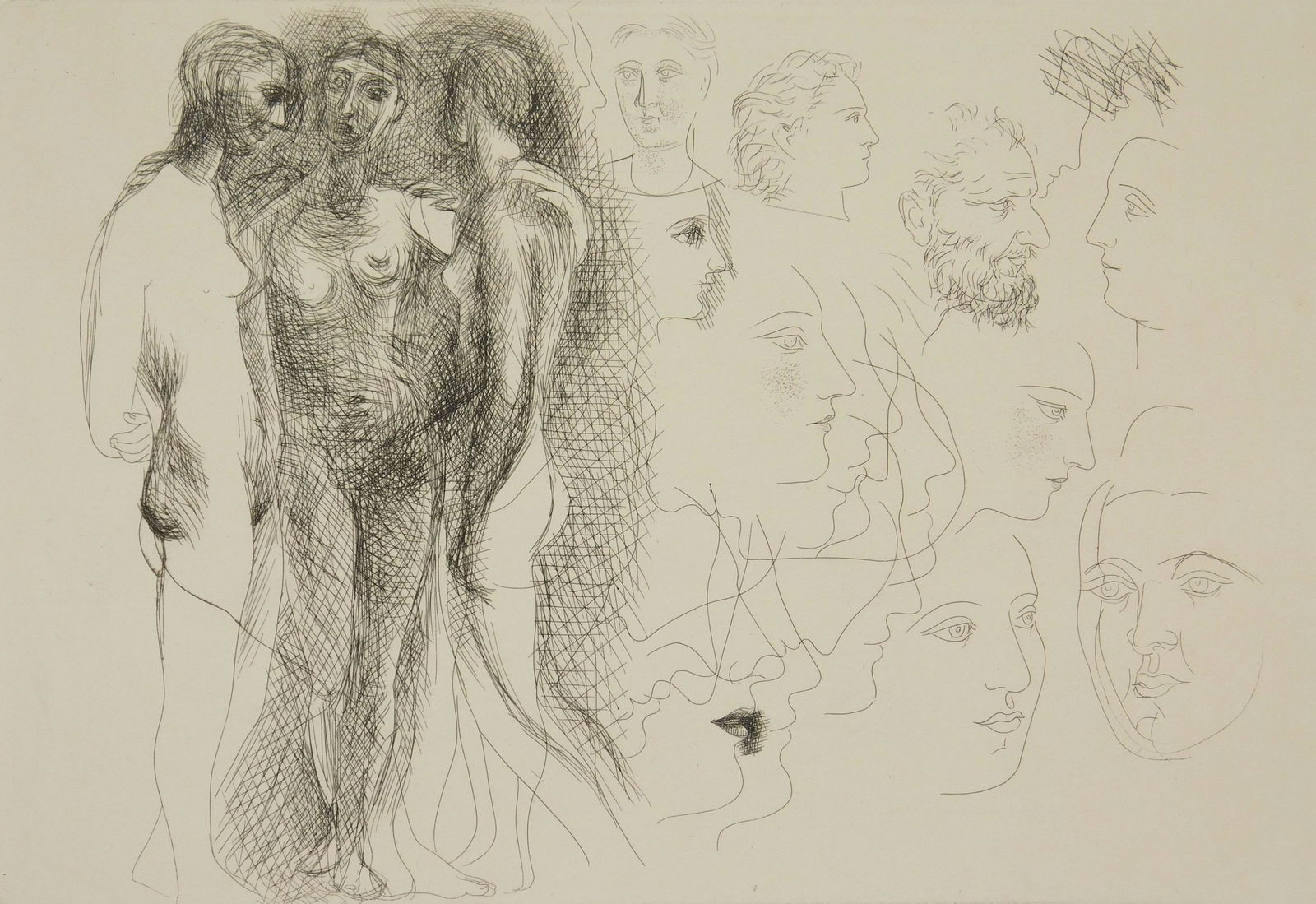 Pablo Picasso etching (1 of 4)