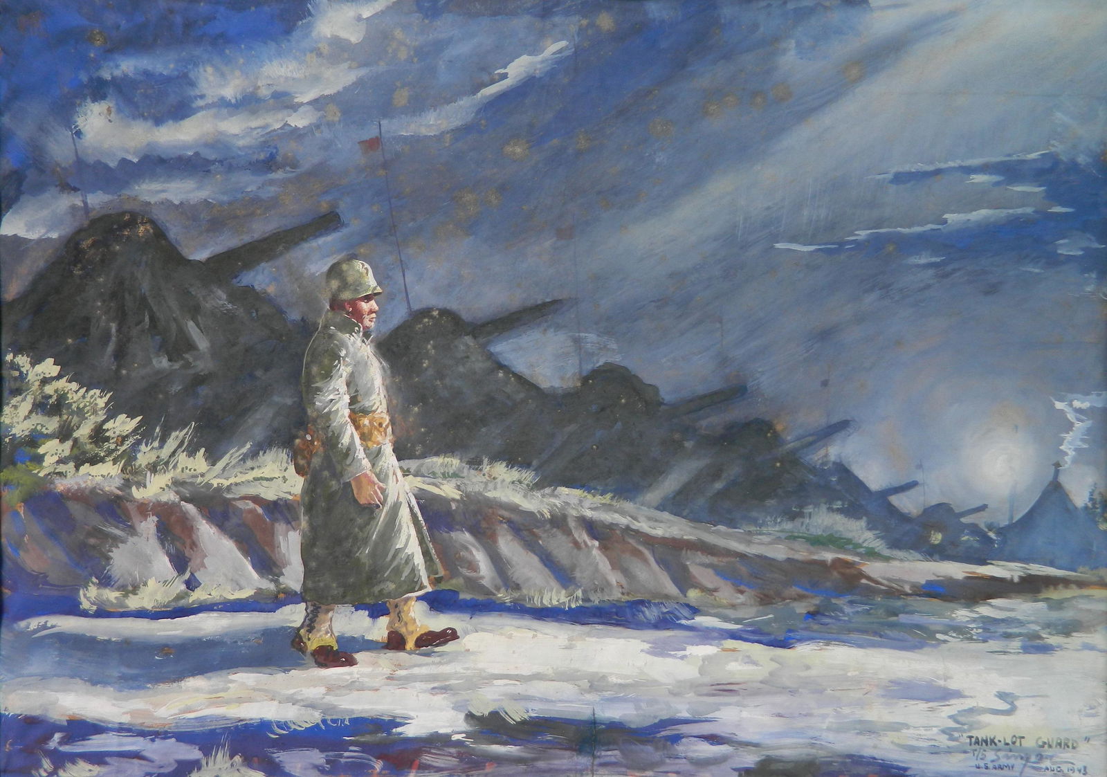 Clyde Singer watercolor (1 of 6)