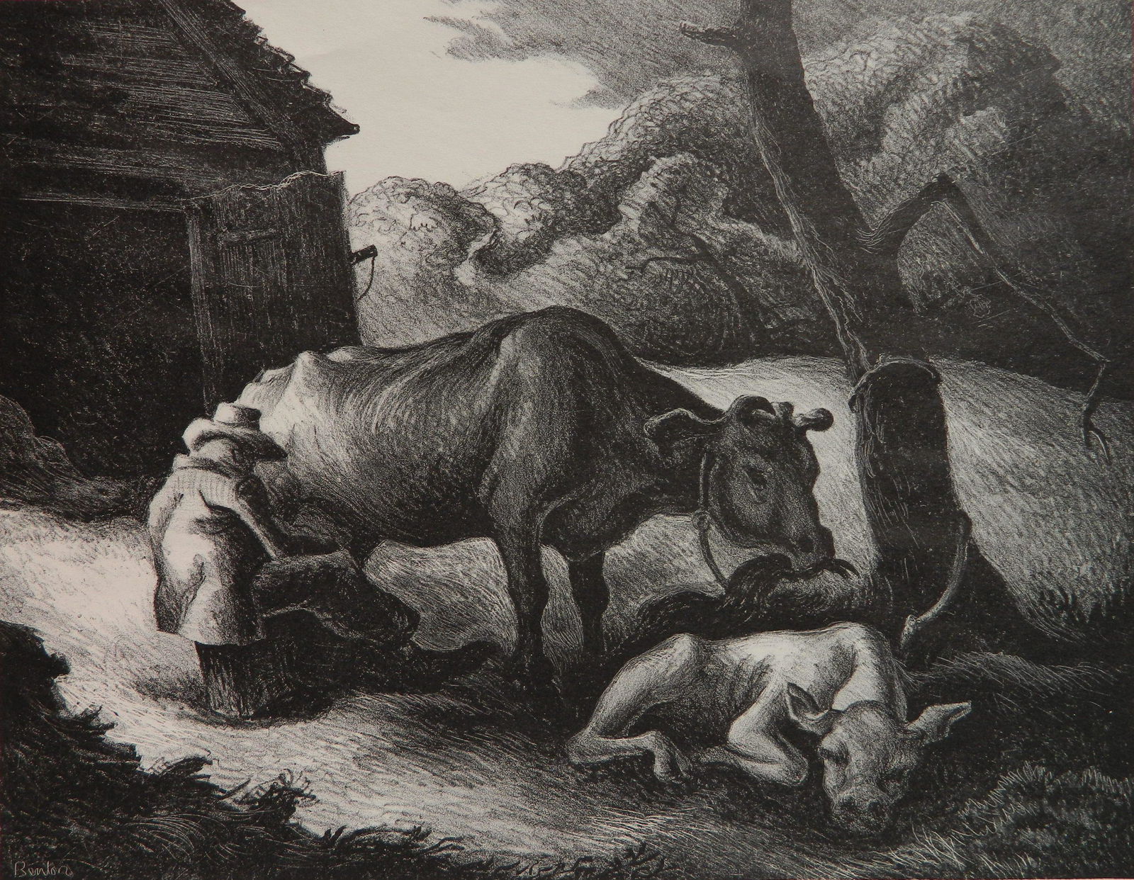 Thomas Hart Benton lithograph (1 of 4)