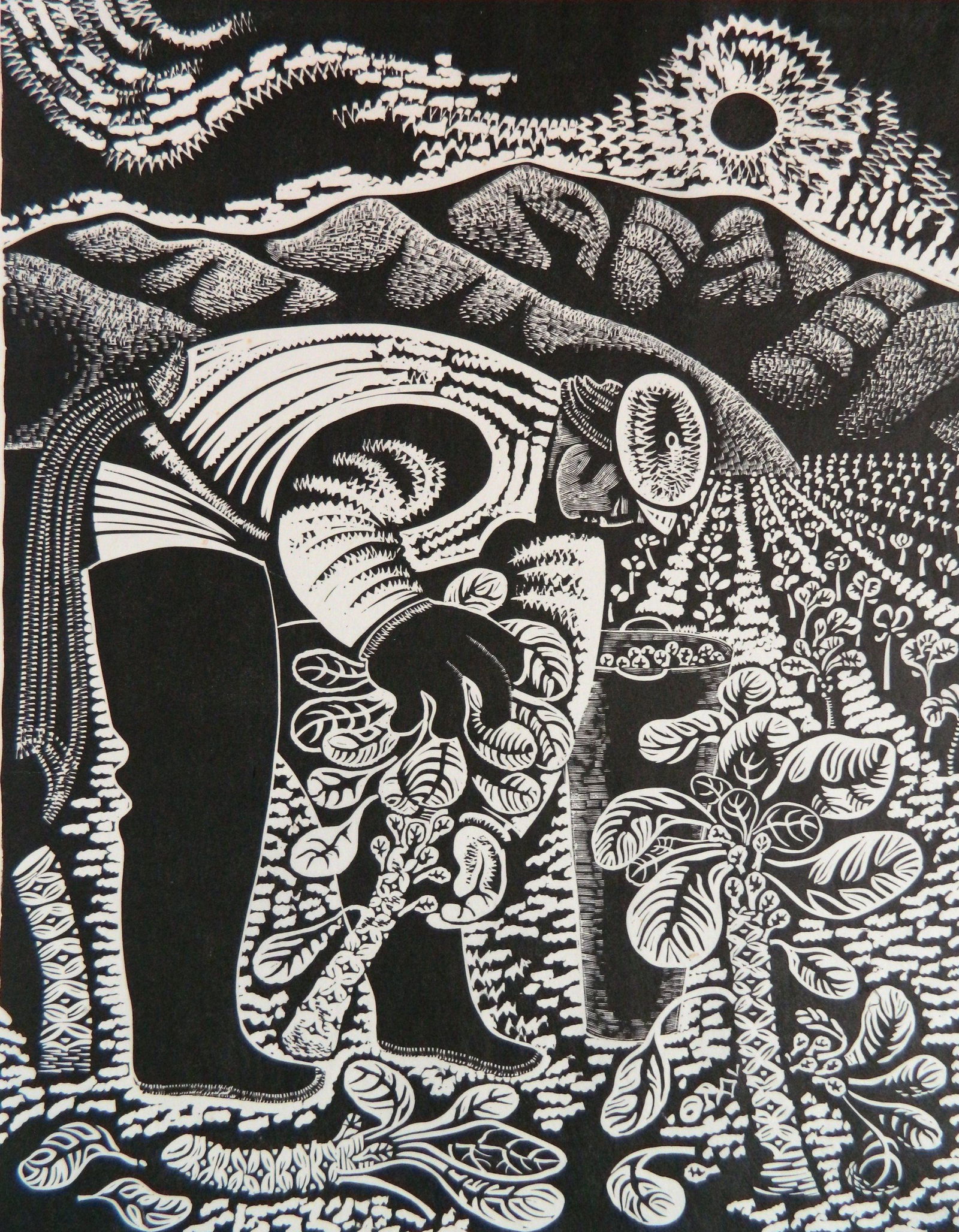 Emmy Lou Packard linocut (1 of 4)
