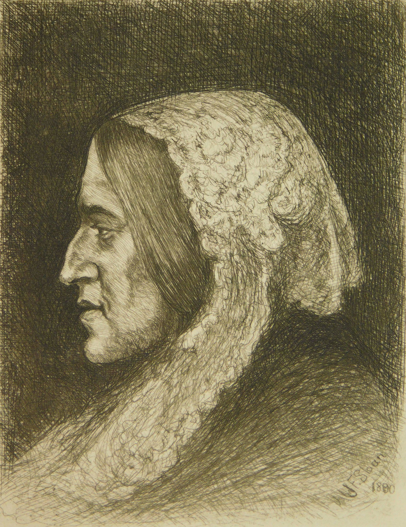 John Sloan etching (1 of 4)