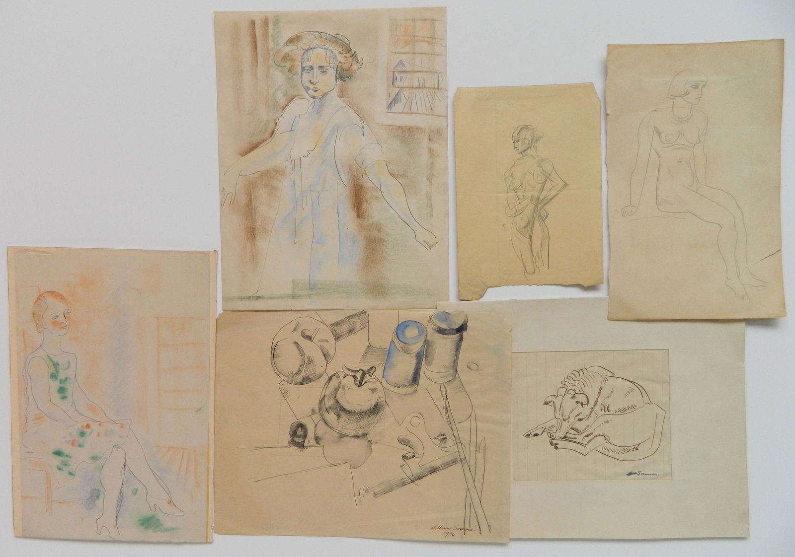 7 William Sommer sketches (1 of 7)