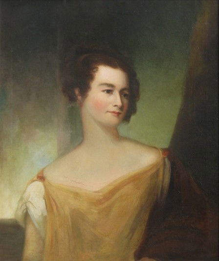 after Thomas Sully oil: after Thomas Sully (19th/20th c. American School)- Portrait of A Lady- oil on canvas (relined), after Thomas Sully, some restoration. 32 x 26''