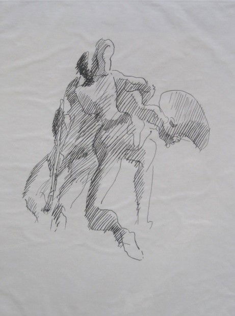 Jacques Villon etching: Jacques Villon (French 1875-1963)- Untitled- etching, signed and numbered 23/30 in pencil, good condition. 15 1/4 x 11 1/2''