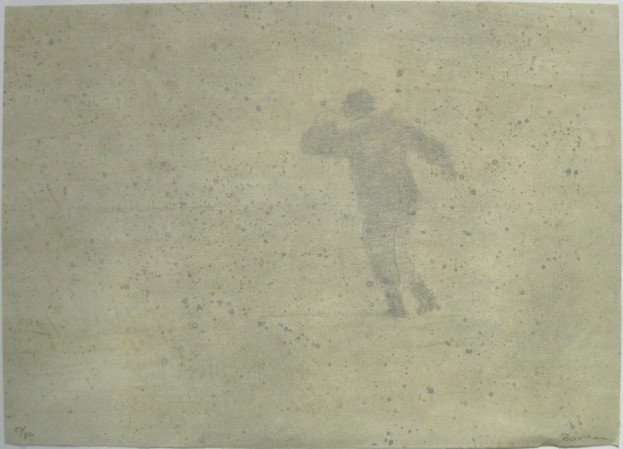 Richard Bosman lithograph: Richard Bosman (American 1944-)- ''Sandstorm''- lithograph, 1992, signed and numbered 57/80 in pencil, very good condition. 18 1/8 x 25 1/2''