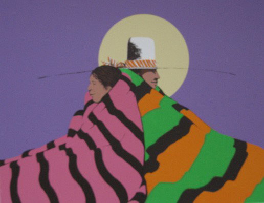 James Darum 10 silkscreens: James Darum (American 20th c.)- ''Back Together''- 10 silkscreens in colors, signed and numbered in pencil, editions of 290. 22 1/4 x 28''