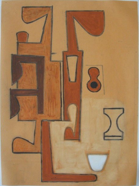 David Storey monotype: David Storey (American 1948-)- Untitled (Monotype VII)- monotype, 1987, signed and dated, very good condition. 37 x 25''