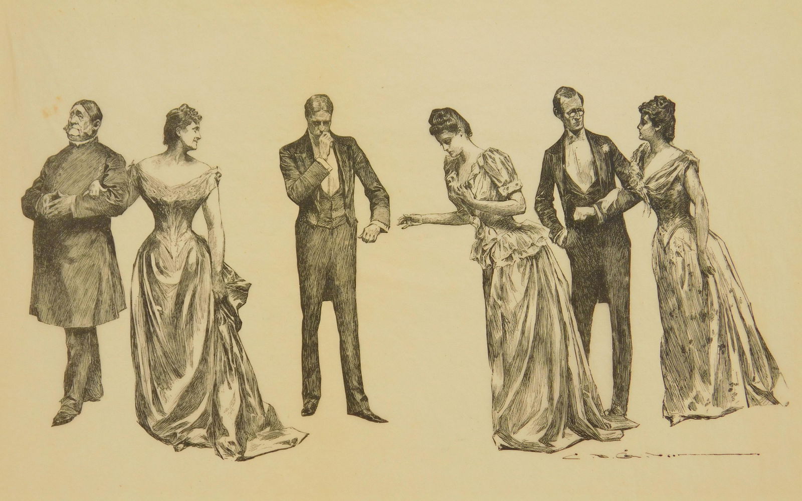 Charles Dana Gibson print (1 of 5)