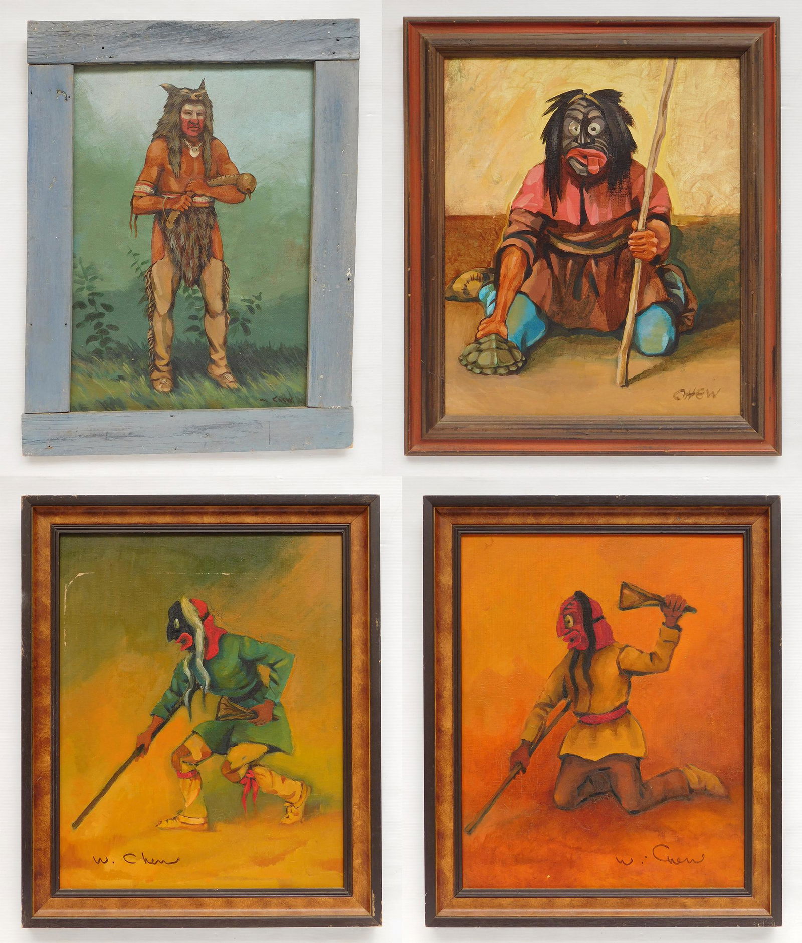 4 Wilfred ''Billy'' Chew acrylics (1 of 10)