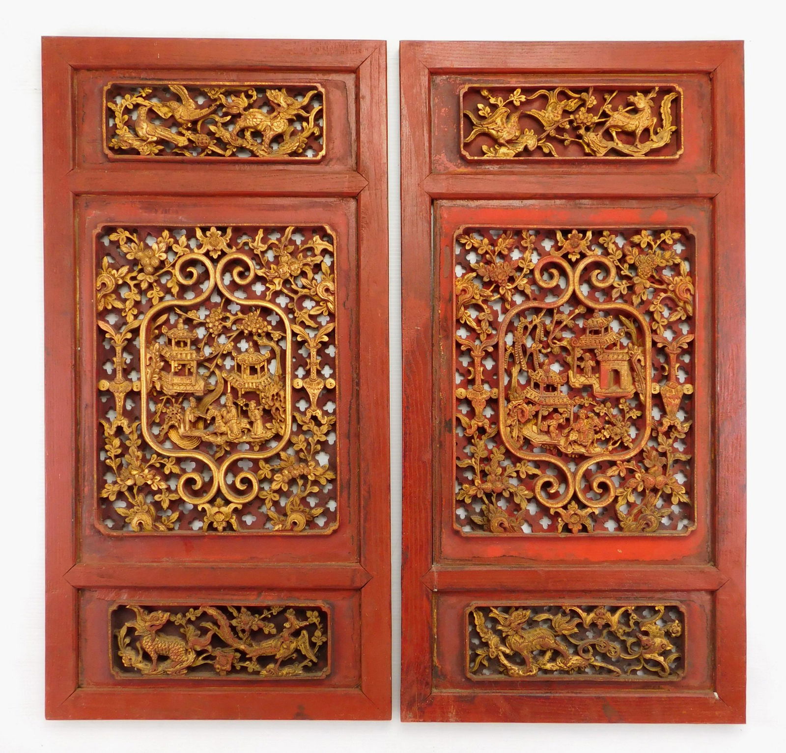 Pair of Chinese panels (1 of 4)