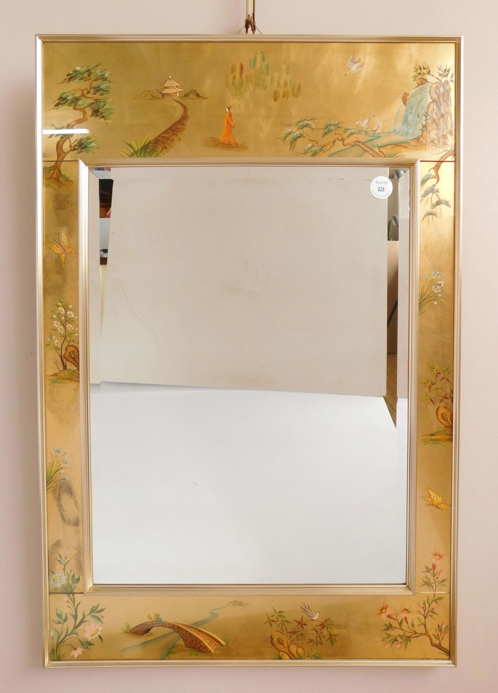 Verre Eglomise La Barge mirror. (1 of 5)