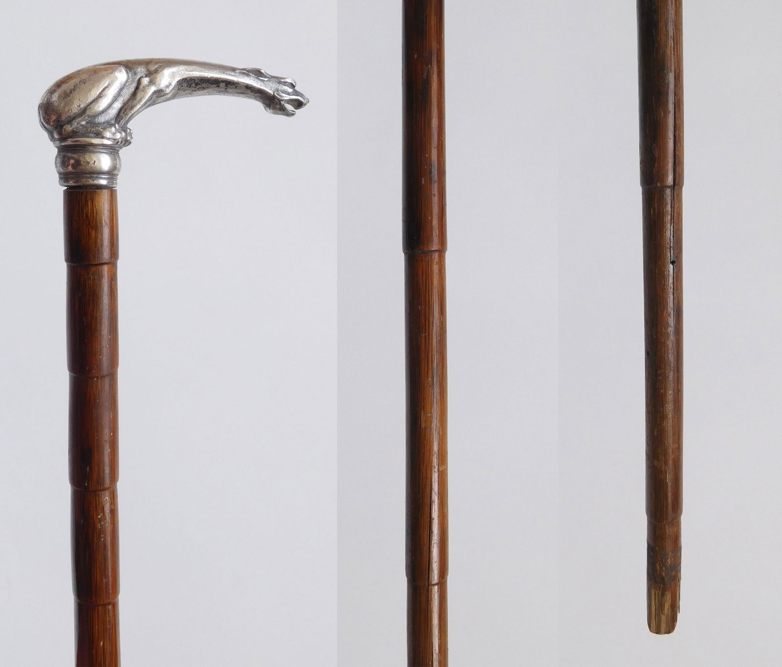 Tiffany & Co. sterling silver mounted cane handle (1 of 6)