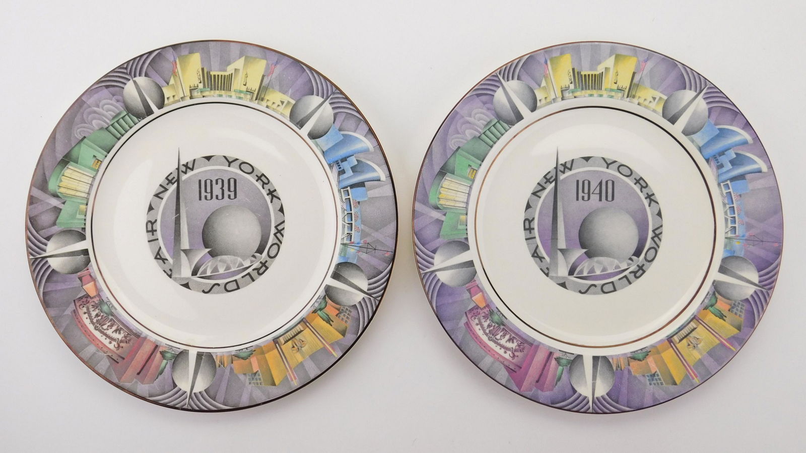 2 Homer Laughlin Company World's Fair plates (1 of 6)